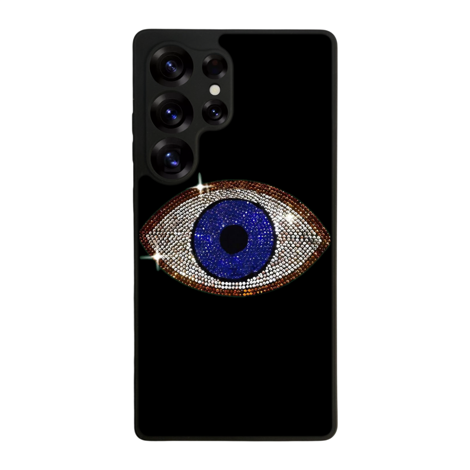 Samsung Galaxy S25 Ultra Uyumlu Nazar Tasarımlı Glossy Premium Kılıf