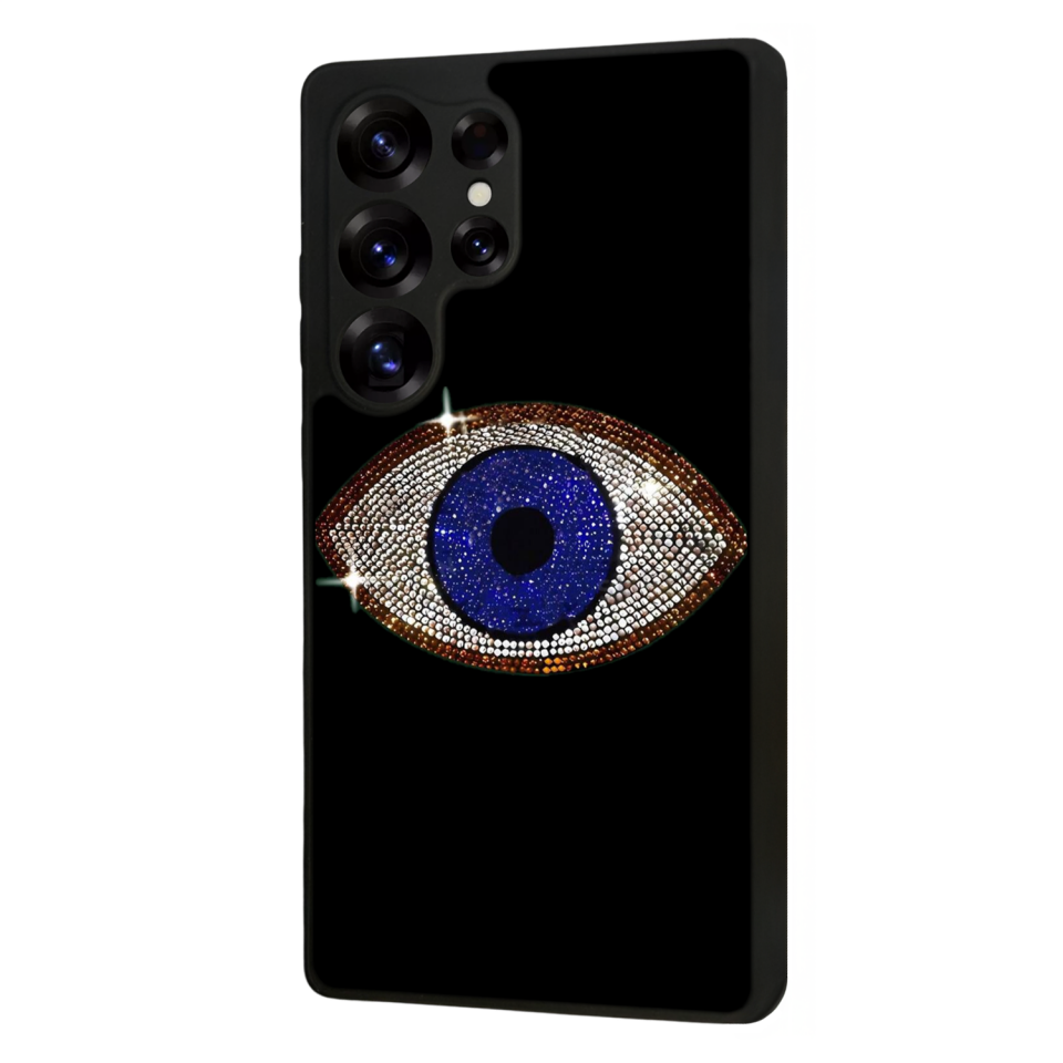 Samsung Galaxy S25 Ultra Uyumlu Nazar Tasarımlı Glossy Premium Kılıf