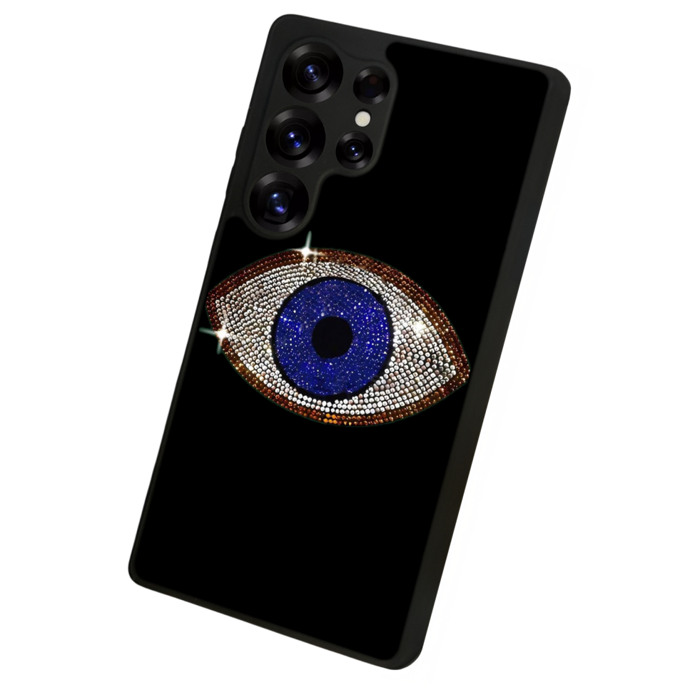 Samsung Galaxy S25 Ultra Uyumlu Nazar Tasarımlı Glossy Premium Kılıf