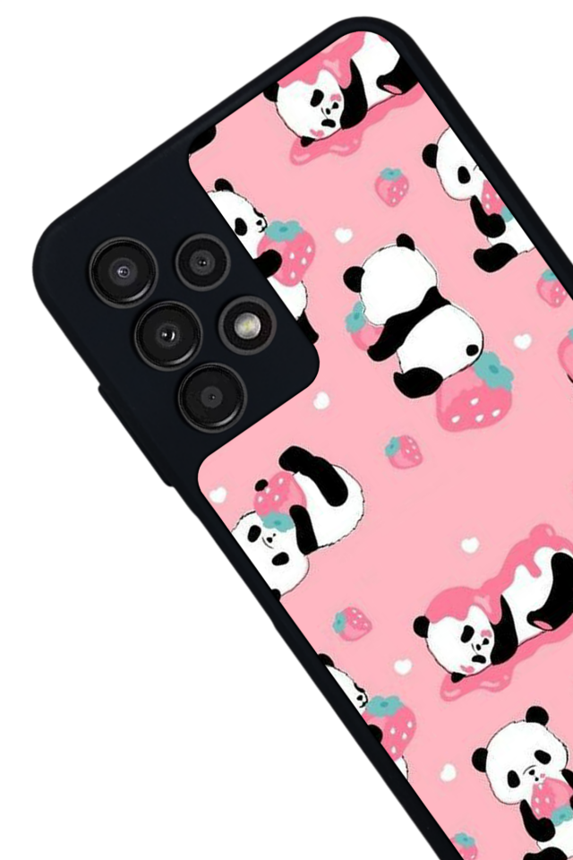 Samsung Galaxy A13 Uyumlu Panda Tasarımlı Glossy Premium Kılıf