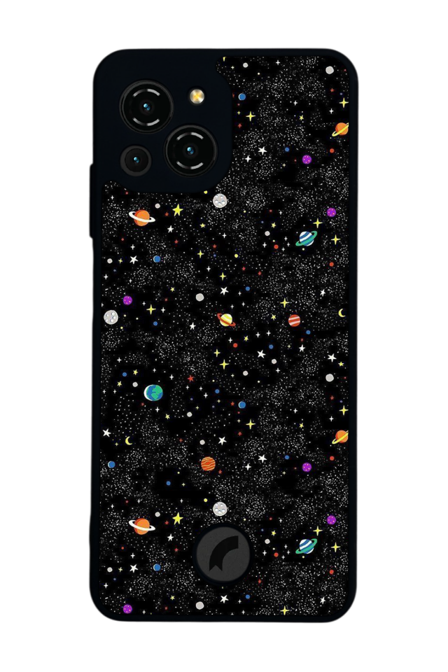 Reeder S23 Pro Max Uyumlu Uzay Tasarımlı Glossy Premium Kılıf