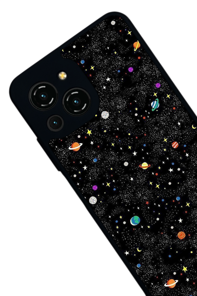 Reeder S23 Pro Max Uyumlu Uzay Tasarımlı Glossy Premium Kılıf