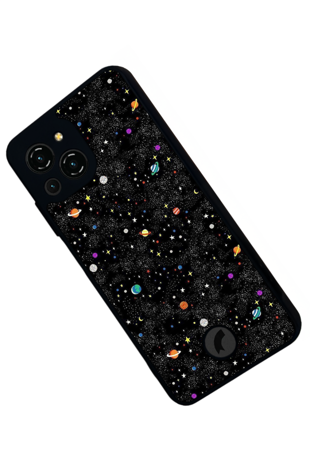 Reeder S23 Pro Max Uyumlu Uzay Tasarımlı Glossy Premium Kılıf