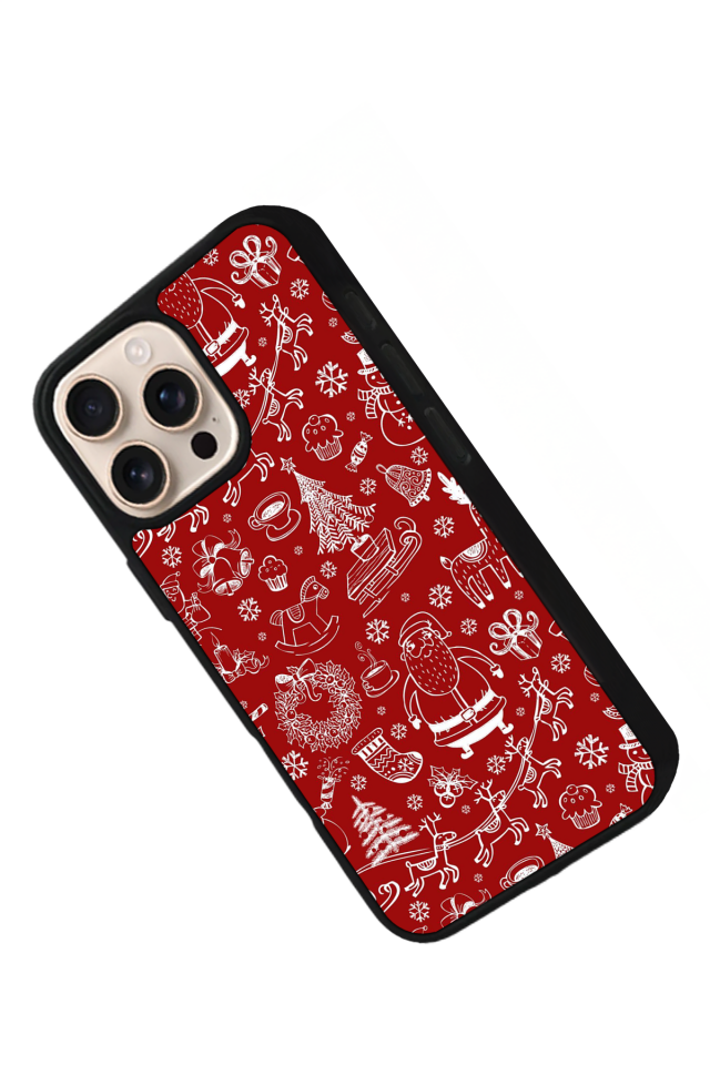 iPhone 14 Pro Max Uyumlu Yilbasi Christmas Tasarımlı Glossy Premium Kılıf