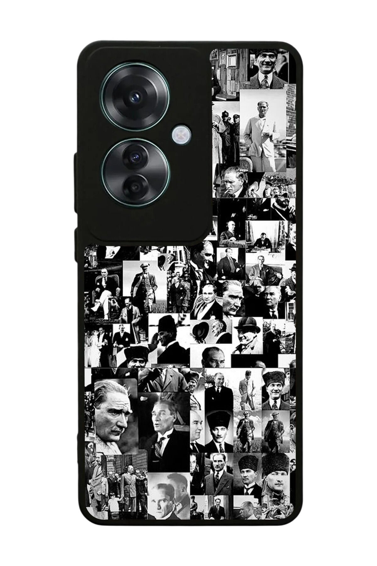 Oppo Reno 11F Uyumlu Mustafa Kemal Ataturk Tasarımlı Glossy Premium Kılıf