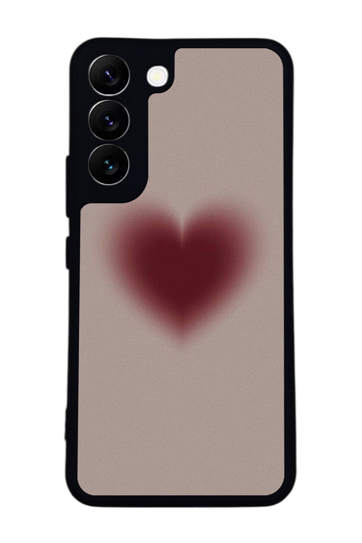 Samsung Galaxy S22 Uyumlu Kalp Love Tasarımlı Glossy Premium Kılıf