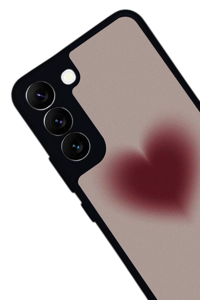 Samsung Galaxy S22 Uyumlu Kalp Love Tasarımlı Glossy Premium Kılıf