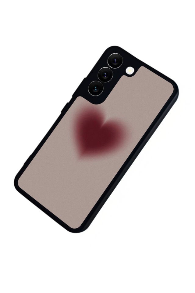 Samsung Galaxy S22 Uyumlu Kalp Love Tasarımlı Glossy Premium Kılıf