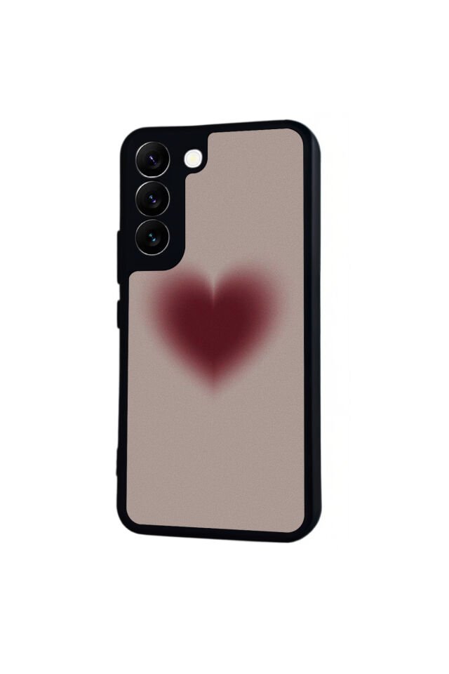 Samsung Galaxy S22 Uyumlu Kalp Love Tasarımlı Glossy Premium Kılıf