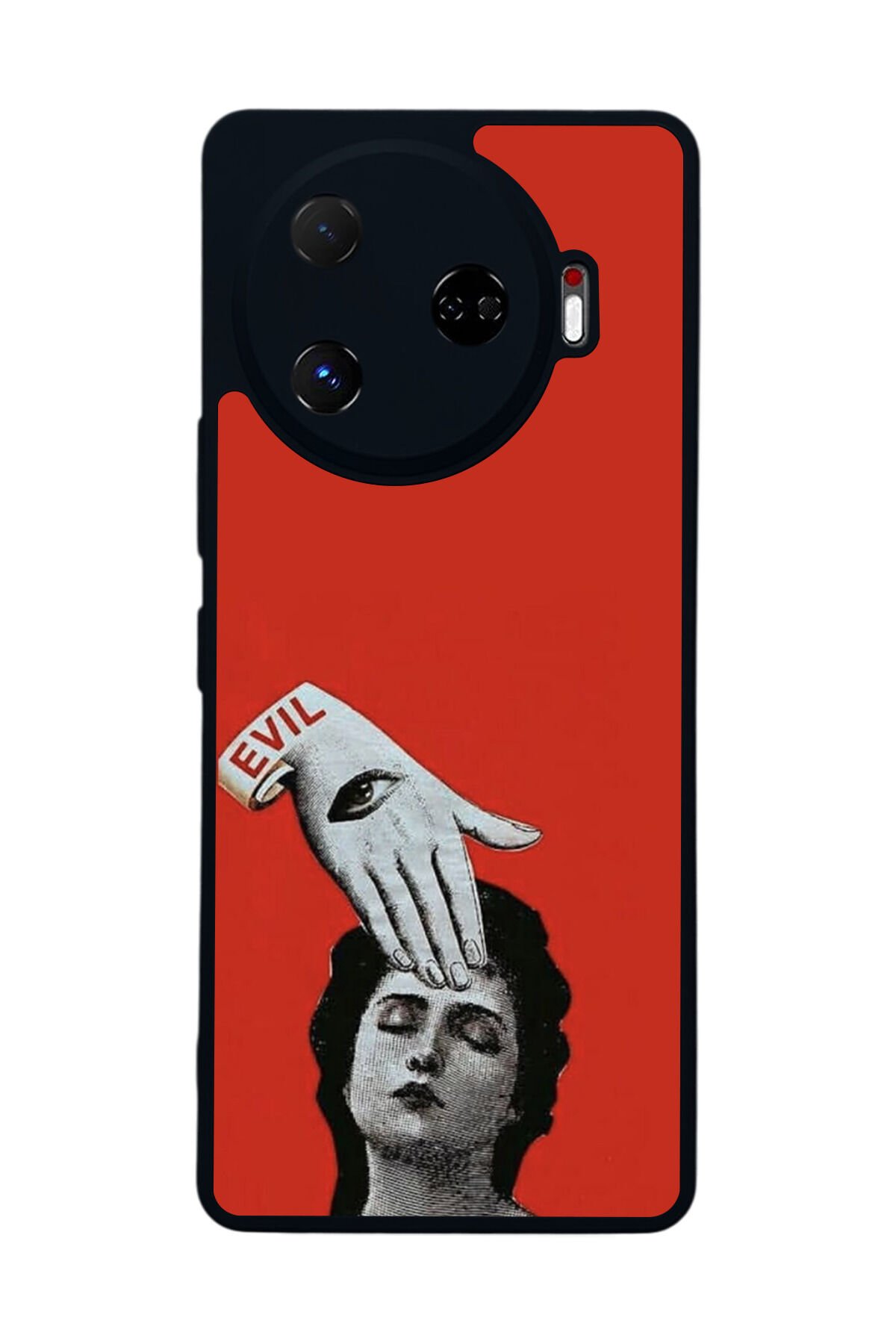 Tecno Camon 30 Pro Uyumlu Kirmizi Tasarımlı Glossy Premium Kılıf