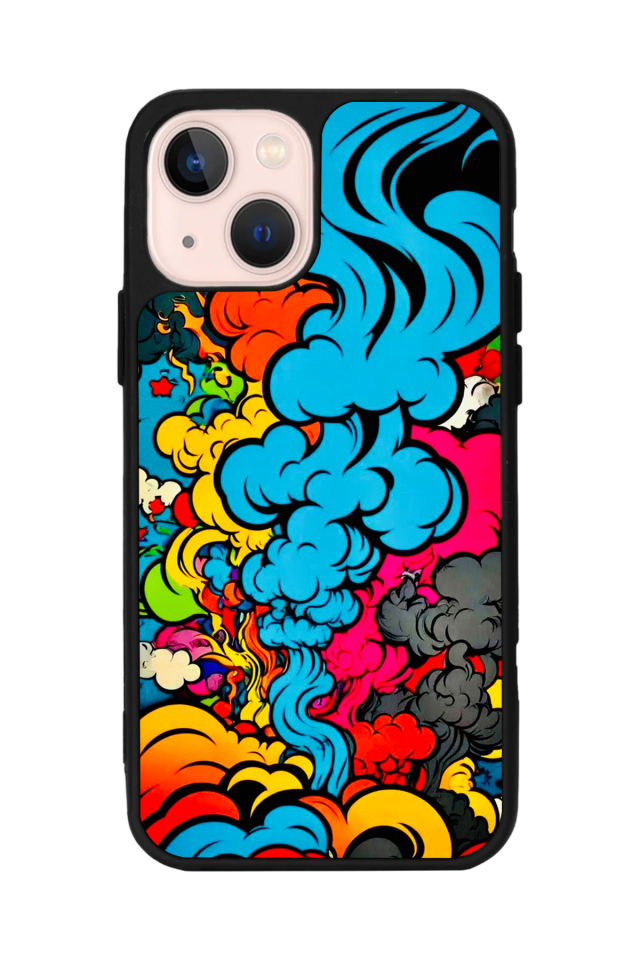 iPhone 13 Mini Uyumlu Abstract Tasarımlı Glossy Premium Kılıf