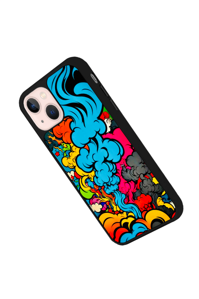 iPhone 13 Mini Uyumlu Abstract Tasarımlı Glossy Premium Kılıf