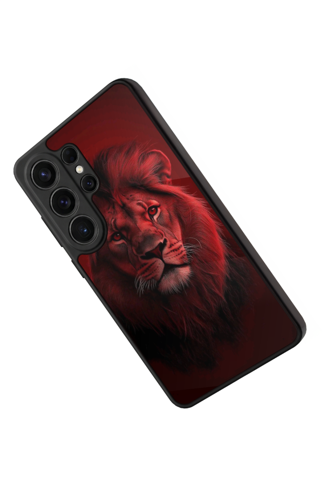 Samsung Galaxy S26 Ultra Uyumlu Aslan Tasarımlı Glossy Premium Kılıf