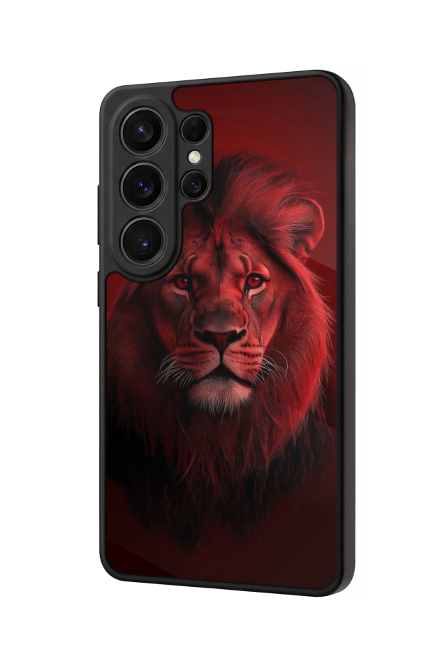 Samsung Galaxy S26 Ultra Uyumlu Aslan Tasarımlı Glossy Premium Kılıf