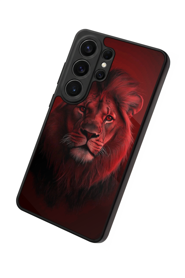 Samsung Galaxy S26 Ultra Uyumlu Aslan Tasarımlı Glossy Premium Kılıf