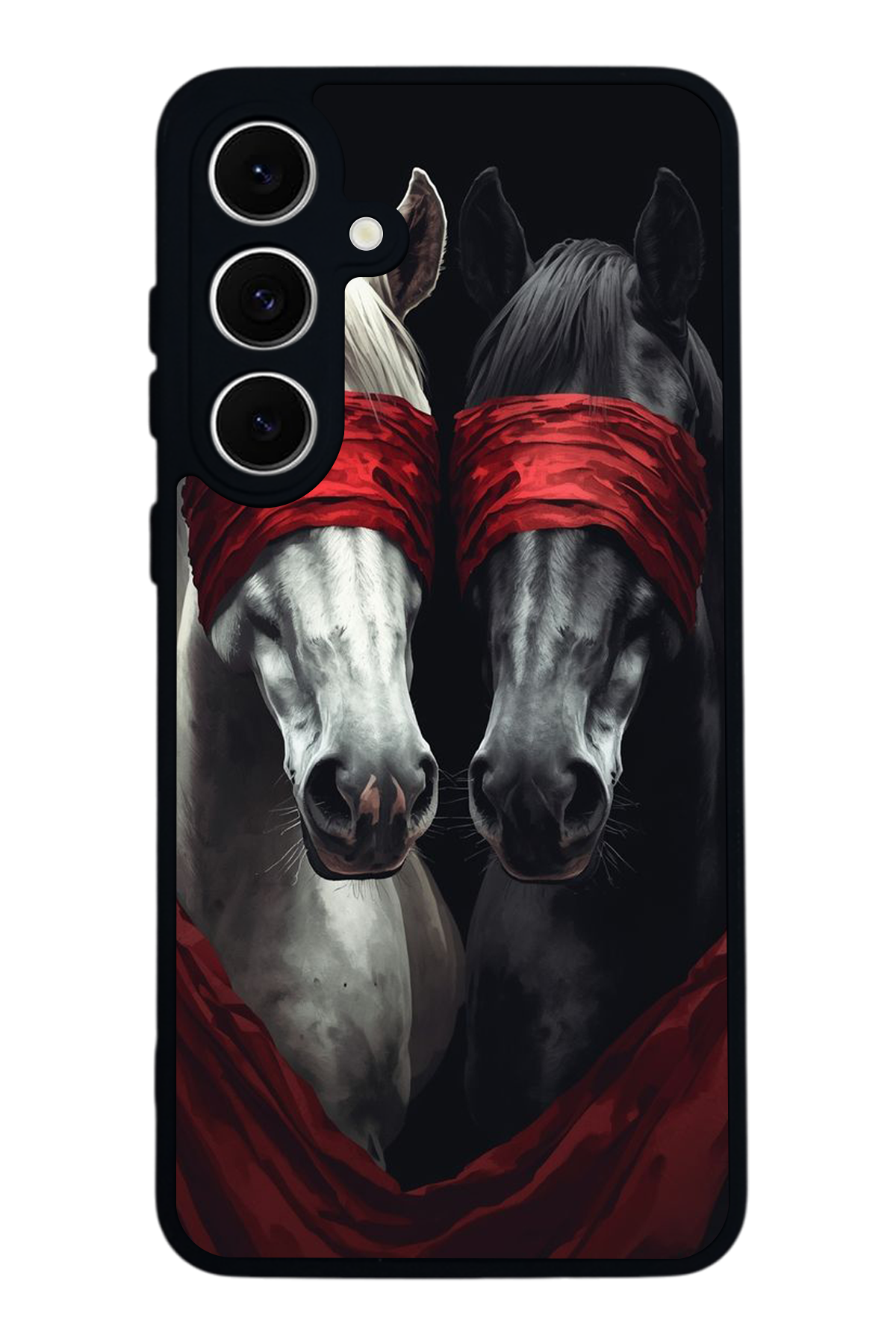 Samsung Galaxy S24 FE Uyumlu At Horse Tasarımlı Glossy Premium Kılıf