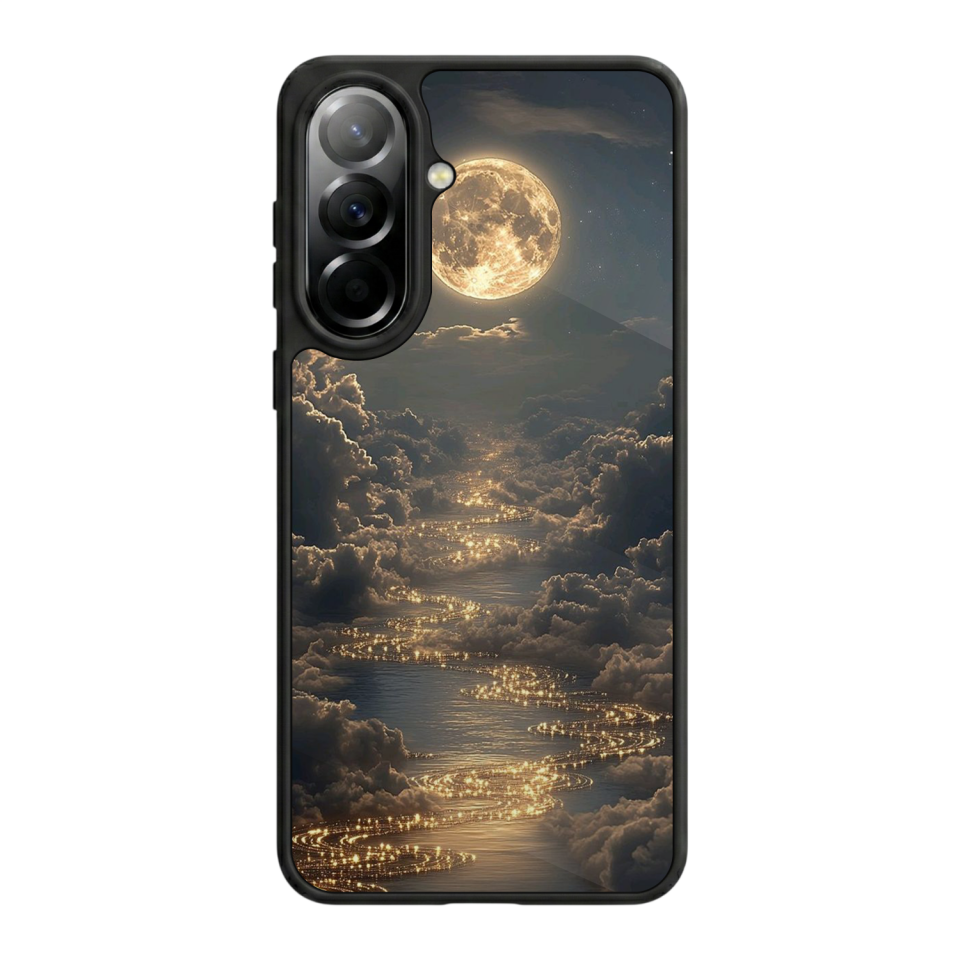 Samsung Galaxy A37 Uyumlu Ay Tasarımlı Glossy Premium Kılıf