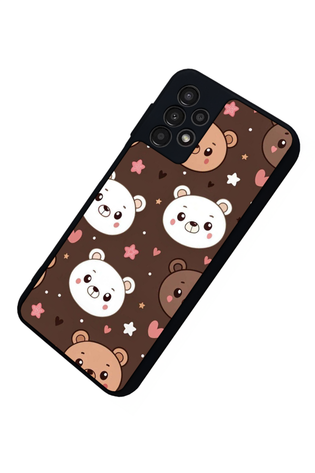 Samsung Galaxy A13 Uyumlu Ayı Tasarımlı Glossy Premium Kılıf