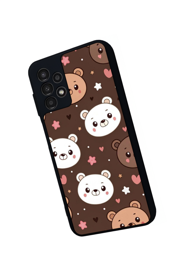 Samsung Galaxy A13 Uyumlu Ayı Tasarımlı Glossy Premium Kılıf