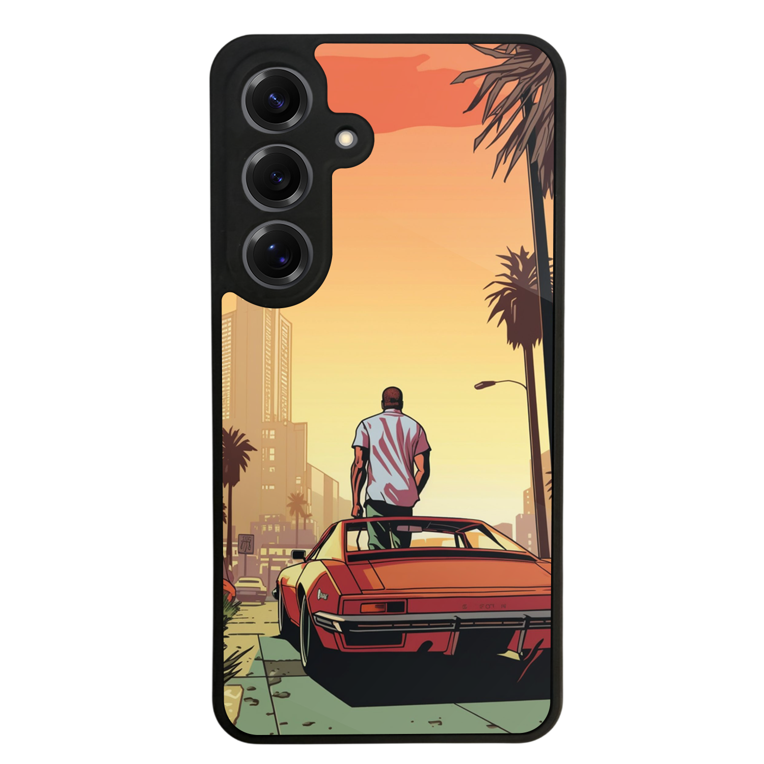 Samsung Galaxy S25 Uyumlu GTA Tasarımlı Glossy Premium Kılıf