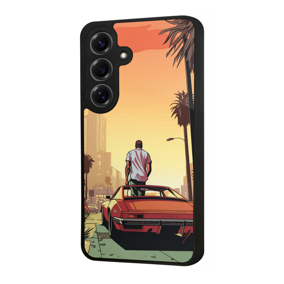 Samsung Galaxy S25 Uyumlu GTA Tasarımlı Glossy Premium Kılıf