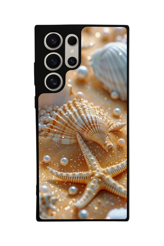 Samsung Galaxy S22 Ultra Uyumlu  İnci Tasarımlı Glossy Premium Kılıf