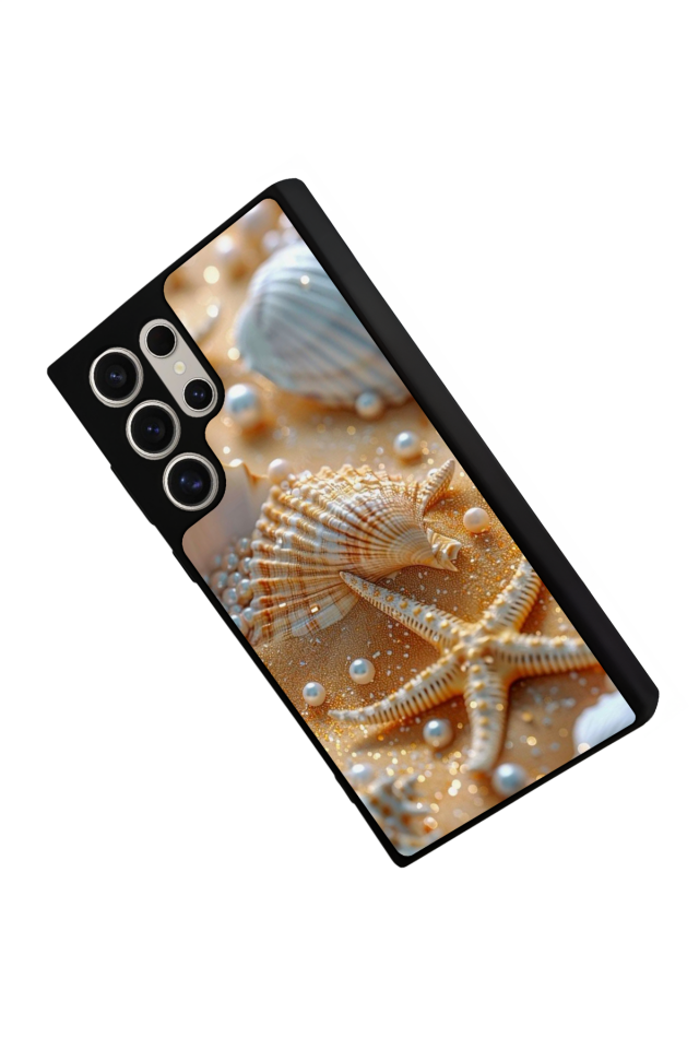 Samsung Galaxy S22 Ultra Uyumlu  İnci Tasarımlı Glossy Premium Kılıf