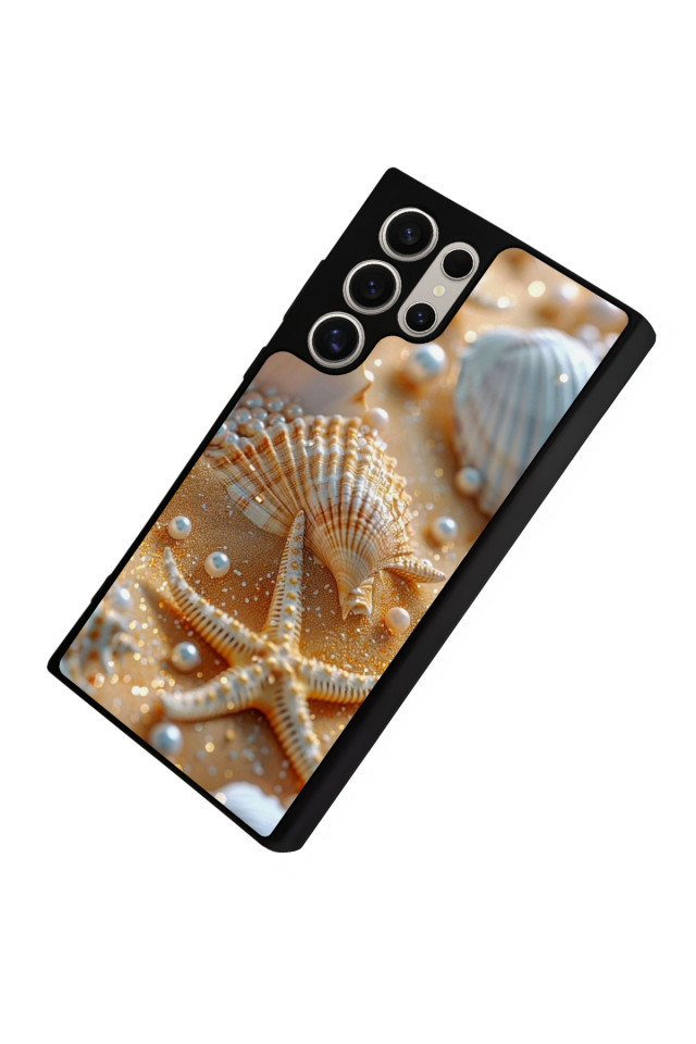 Samsung Galaxy S22 Ultra Uyumlu  İnci Tasarımlı Glossy Premium Kılıf