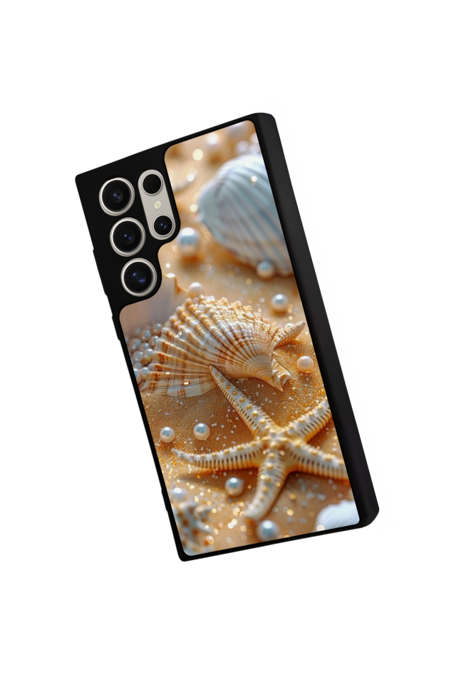 Samsung Galaxy S22 Ultra Uyumlu  İnci Tasarımlı Glossy Premium Kılıf