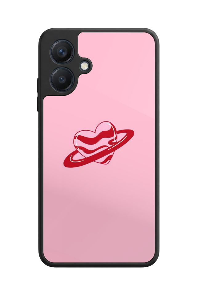 Samsung Galaxy A07 Uyumlu Kalp Love Tasarımlı Glossy Premium Kılıf