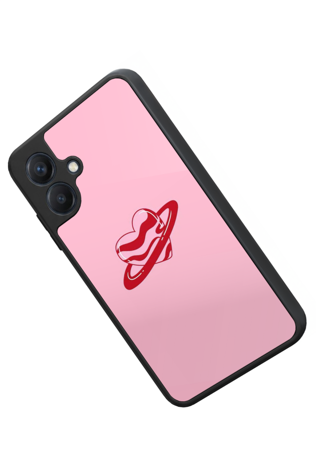 Samsung Galaxy A07 Uyumlu Kalp Love Tasarımlı Glossy Premium Kılıf