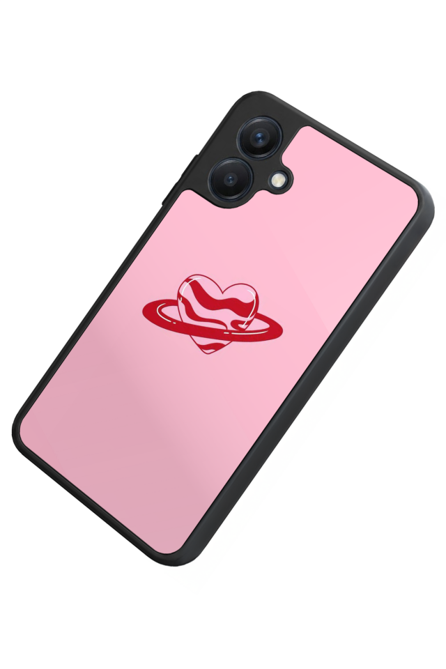 Samsung Galaxy A07 Uyumlu Kalp Love Tasarımlı Glossy Premium Kılıf