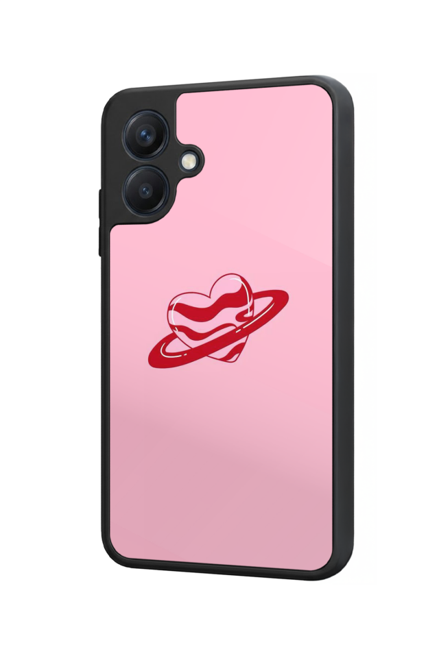 Samsung Galaxy A07 Uyumlu Kalp Love Tasarımlı Glossy Premium Kılıf