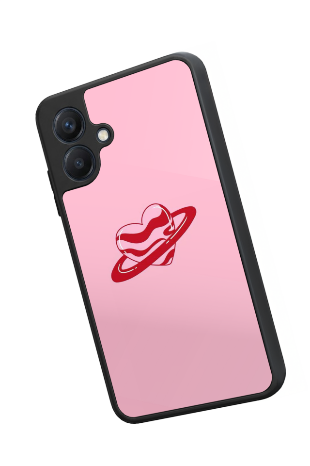 Samsung Galaxy A07 Uyumlu Kalp Love Tasarımlı Glossy Premium Kılıf