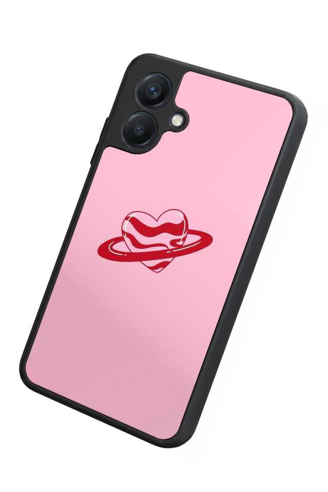 Samsung Galaxy A07 Uyumlu Kalp Love Tasarımlı Glossy Premium Kılıf