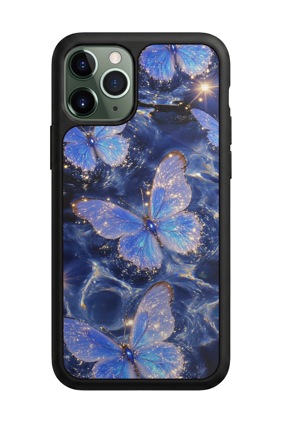 iPhone 11 Pro Uyumlu Kelebek Tasarımlı Glossy Premium Kılıf