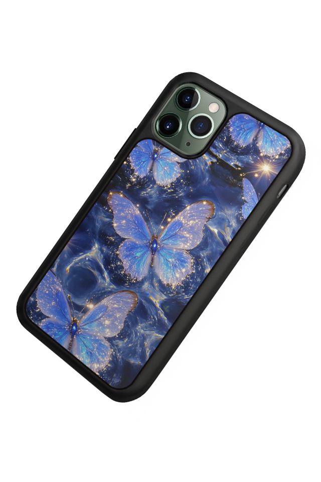iPhone 11 Pro Uyumlu Kelebek Tasarımlı Glossy Premium Kılıf