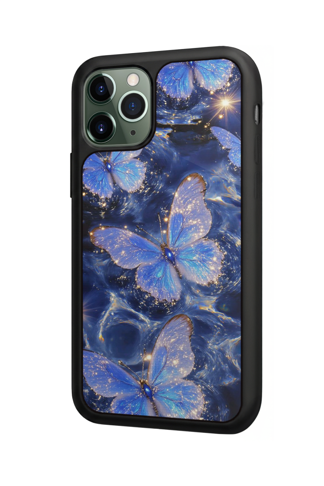 iPhone 11 Pro Uyumlu Kelebek Tasarımlı Glossy Premium Kılıf