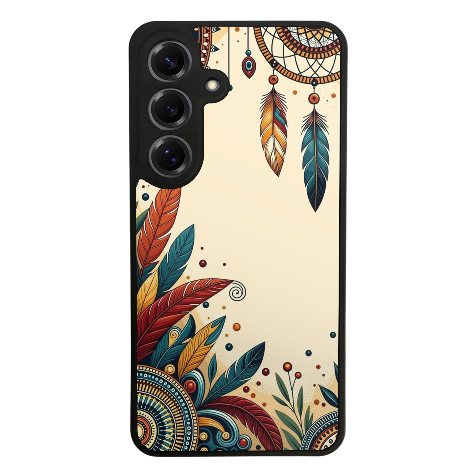 Samsung Galaxy S25 Uyumlu Mandala Tasarımlı Glossy Premium Kılıf