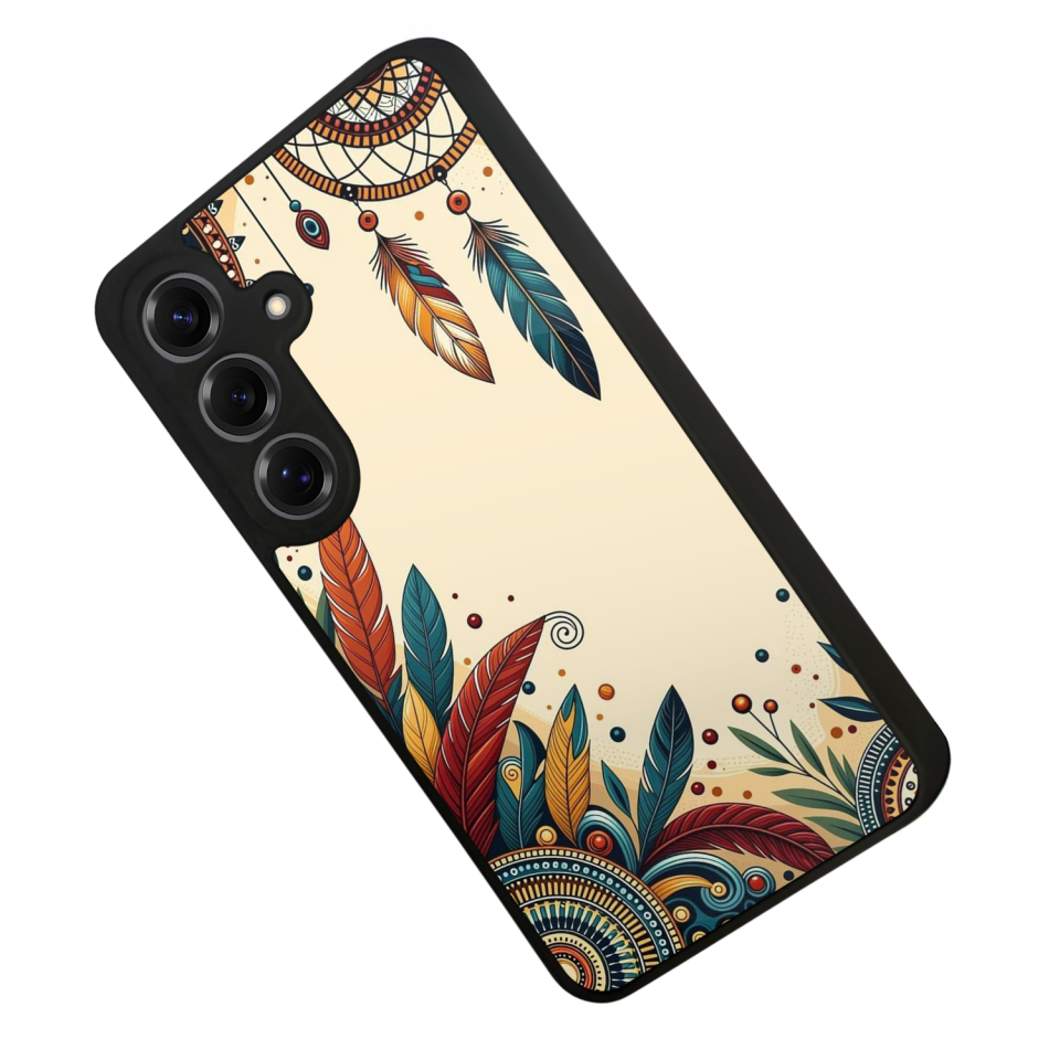 Samsung Galaxy S25 Uyumlu Mandala Tasarımlı Glossy Premium Kılıf