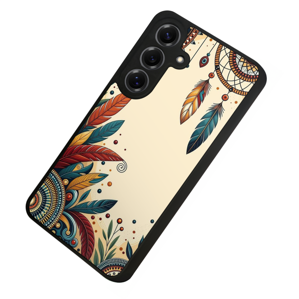 Samsung Galaxy S25 Uyumlu Mandala Tasarımlı Glossy Premium Kılıf