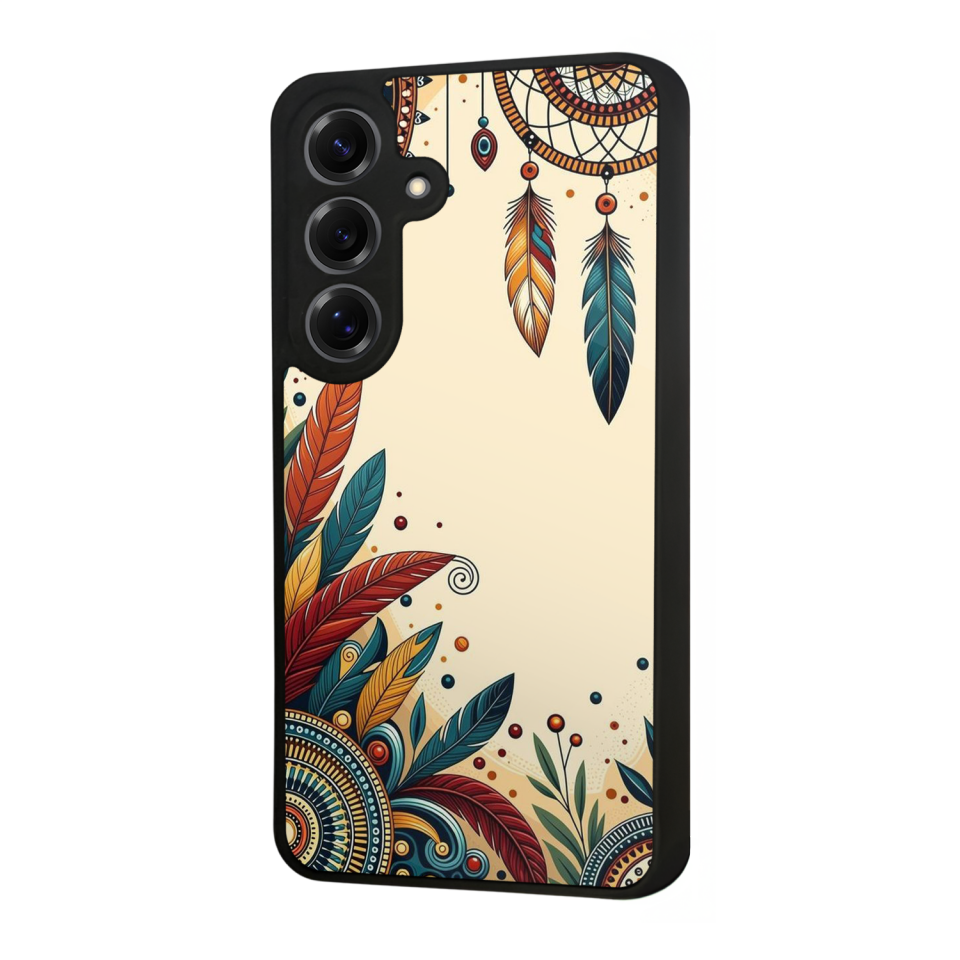 Samsung Galaxy S25 Uyumlu Mandala Tasarımlı Glossy Premium Kılıf