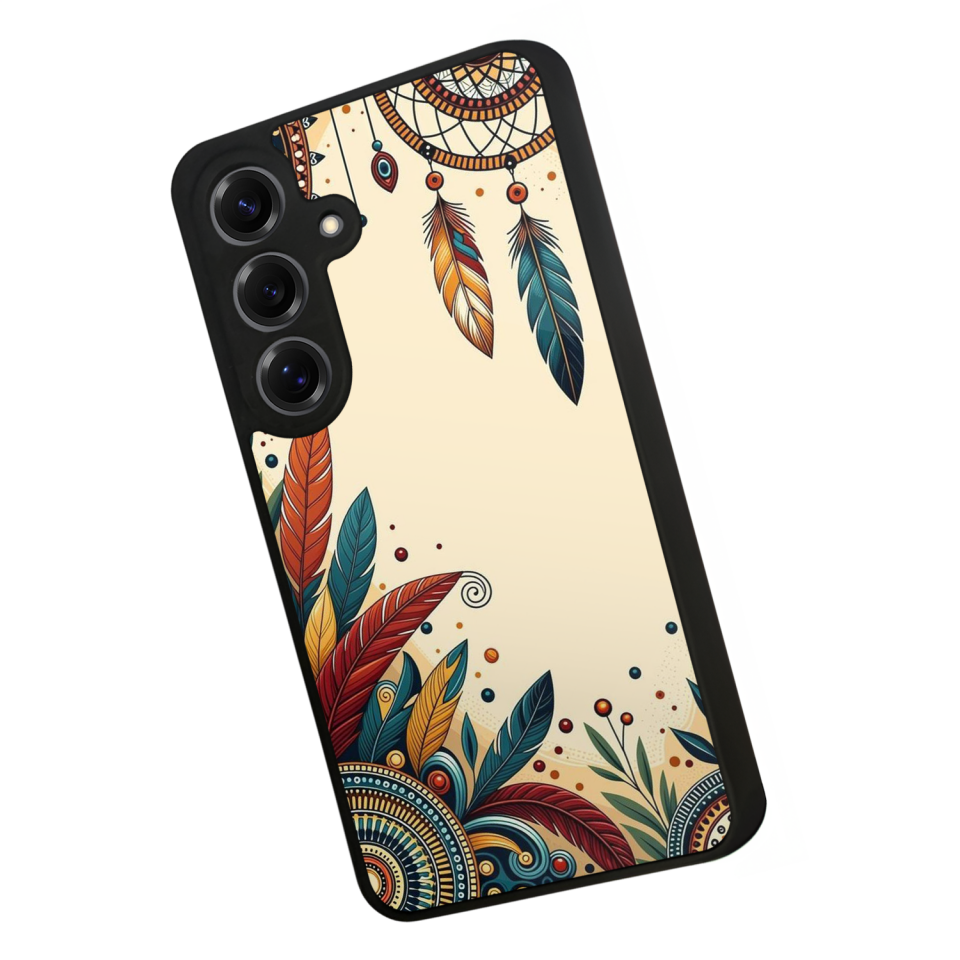 Samsung Galaxy S25 Uyumlu Mandala Tasarımlı Glossy Premium Kılıf