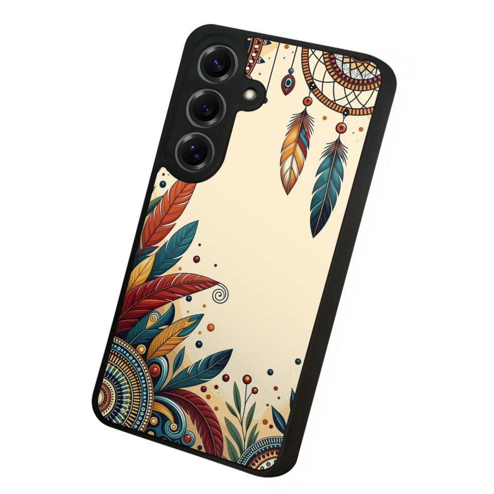 Samsung Galaxy S25 Uyumlu Mandala Tasarımlı Glossy Premium Kılıf