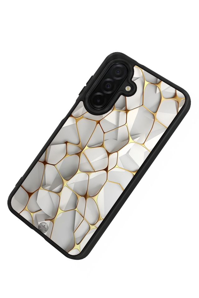 Samsung Galaxy A56 Uyumlu Mermer Marble Tasarımlı Glossy Premium Kılıf