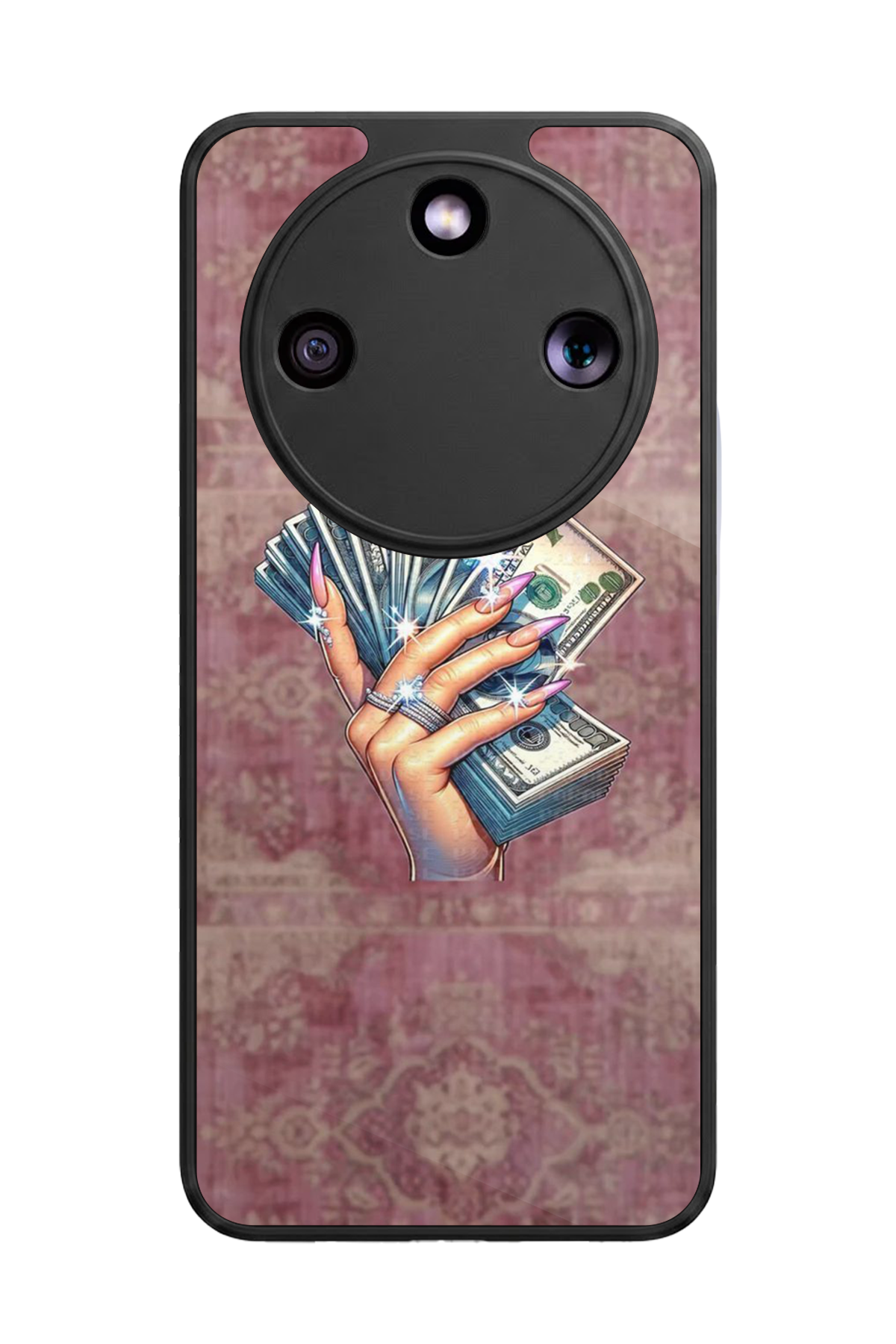 Honor Magic 8 Lite Uyumlu Money Para Tasarımlı Glossy Premium Kılıf
