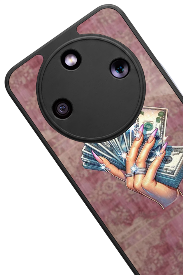 Honor Magic 8 Lite Uyumlu Money Para Tasarımlı Glossy Premium Kılıf