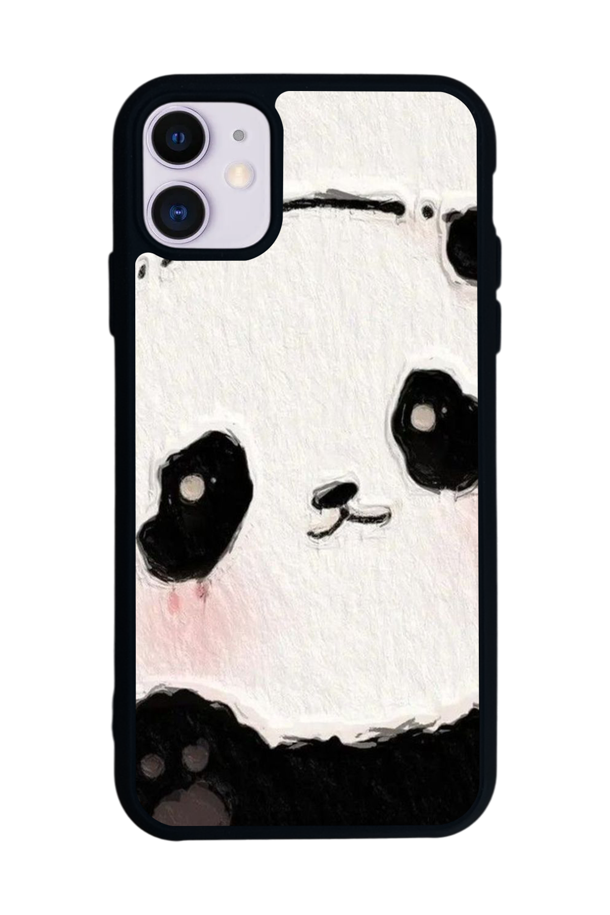 iPhone 11 Uyumlu Panda Tasarımlı Glossy Premium Kılıf