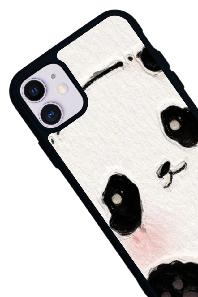 iPhone 11 Uyumlu Panda Tasarımlı Glossy Premium Kılıf