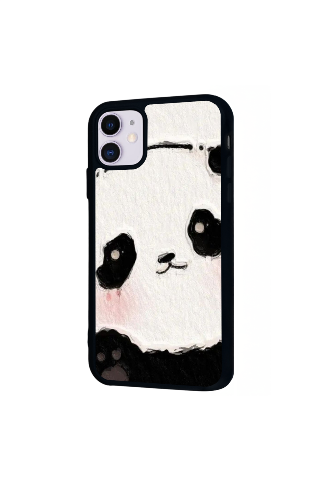 iPhone 11 Uyumlu Panda Tasarımlı Glossy Premium Kılıf
